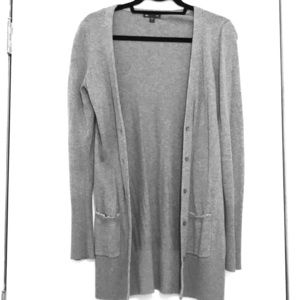 Gap, longer gray cardigan size small.